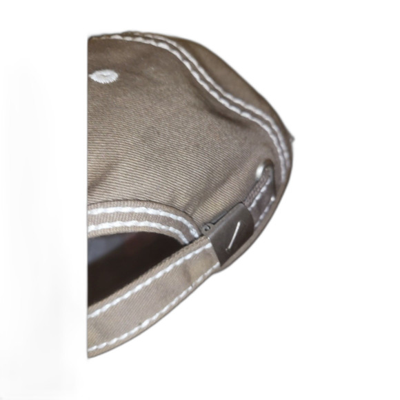 Red Stripe Woven Straw Beer Trucker Hat with detail - Picture 2 of 4